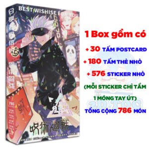 Hộp ảnh 786 cái Postcard LOMO Sticker Anime Manga Light Novel Jujutsu Kaisen Chú Thuật Hồi Chiến - Hộp ảnh LOMO 2D Tộc S