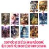 Khung Ảnh Treo Tường, Để Bàn 10x15, 13x18, A5, A4, A3 Mặt Mica Attack On Titan Đại Chiến Titan - kèm chân đế/Đinh 3 chân
