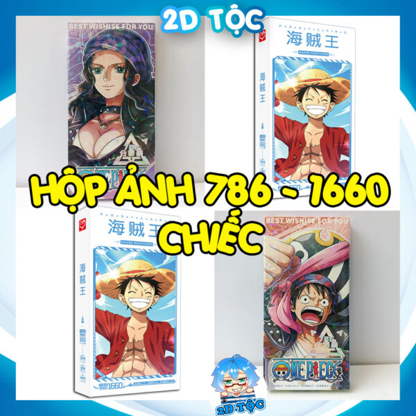Hộp ảnh 786 - 1660 cái  Postcard LOMO Sticker Anime Manga Light Novel One Piece Đảo Hải tặc - Hộp ảnh LOMO 2D Tộc Shop