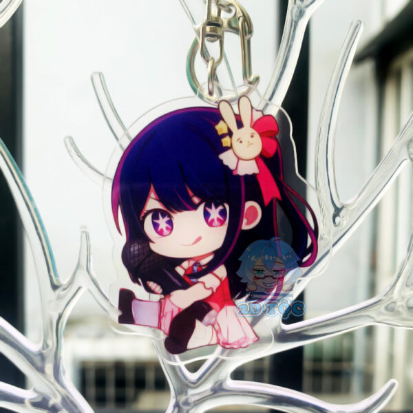 Móc Khóa Mica Trong Suốt Ép 2 Lớp cao cấp Anime Manga Oshi no Ko  – Phụ Kiện Anime By 2D Tộc Shop