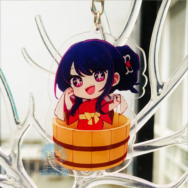 Móc Khóa Mica Trong Suốt Ép 2 Lớp cao cấp Anime Manga Oshi no Ko  – Phụ Kiện Anime By 2D Tộc Shop