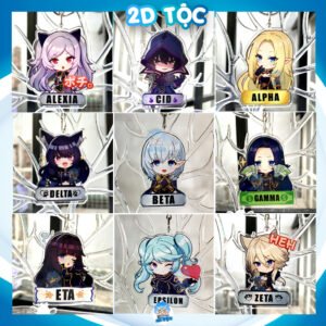 Móc Khóa Mica Trong suốt In 2 Mặt Sắc Nét Anime Manga Light novel Tao muốn trở thành chúa tể bóng tối 1– Phụ Kiện Anime