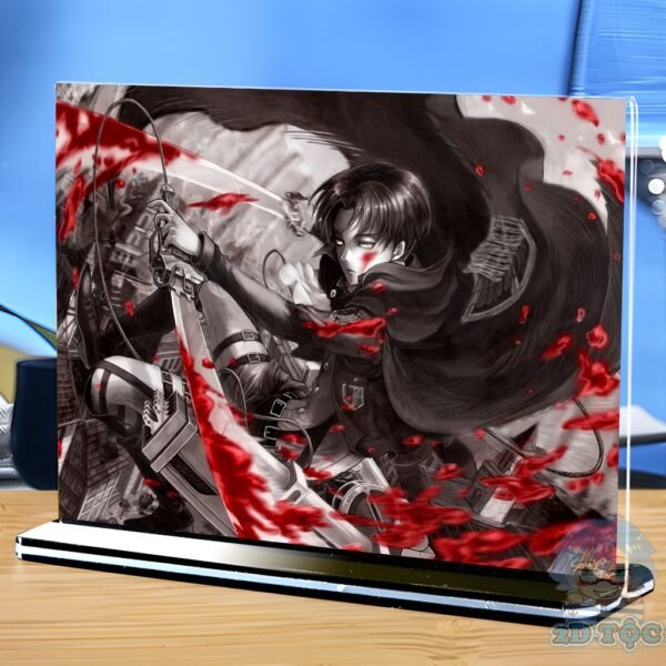 Khung ảnh Mica trong suốt Kích thước A4,A5 In hình Anime Manga Light Novel Anime Manga Đại Chiến Titan đế lùa màu đen