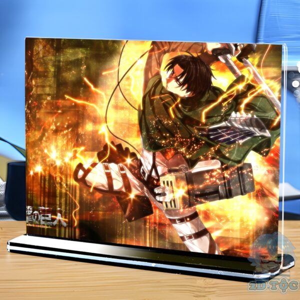 Khung ảnh Mica trong suốt Kích thước A4,A5 In hình Anime Manga Light Novel Anime Manga Đại Chiến Titan đế lùa màu đen