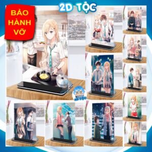 Khung ảnh Mica trong suốt Kích thước A4,A5 In hình Anime Manga Light Novel Sống Cùng Em Kế Gimai Seikatsu đế lùa màu đen