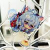 Móc Khóa Mica Trong Suốt Ép 2 Lớp cao cấp Game Genshin Impact phiên bản Tai thú cute – Phụ Kiện Anime By 2D Tộc Shop