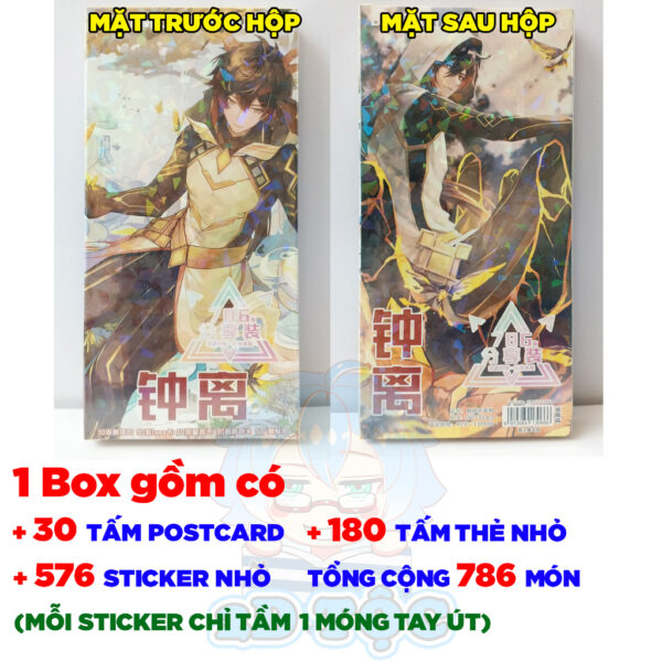 Hộp ảnh 340-760 cái Postcard LOMO Sticker Zhongli Game Genshin Impact - Hộp ảnh LOMO 2D Tộc Shop