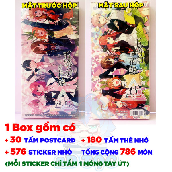 Hộp ảnh 521-786 cái Postcard LOMO Sticker Anime Manga Light Novel Nhà có 5 nàng dâu GOTOUBUN NO HANAYOME - 2D Tộc Shop