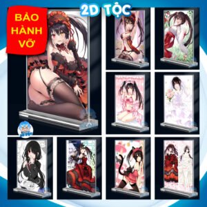 Khung ảnh Mica trong suốt Kích thước A4,A5 In hình Tokisaki Kurumi (1) Anime Manga Date A Live đế lùa dày trong suốt