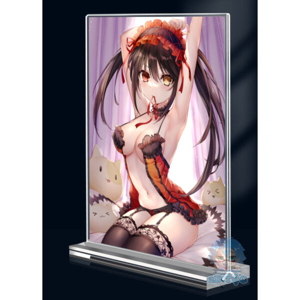 Khung ảnh Mica trong suốt Kích thước A4,A5 In hình Tokisaki Kurumi (1) Anime Manga Date A Live đế lùa dày trong suốt