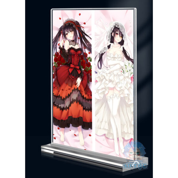Khung ảnh Mica trong suốt Kích thước A4,A5 In hình Tokisaki Kurumi (1) Anime Manga Date A Live đế lùa dày trong suốt
