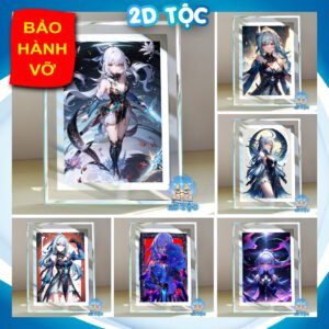 Khung ảnh kính Jingliu Kính Lưu Game Honkai: Star Rail kích thước A4 A5 13x18 by 2D Tộc Shop