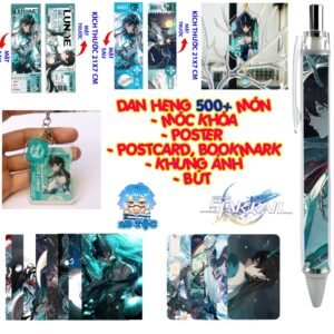 Tổng hợp Poster Postcard Móc khóa Standee Khung ảnh Bút Dan Heng Ẩm Nguyệt Game Honkai: Star Rail - 2D Tộc Shop