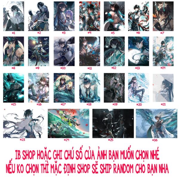 shopee-23656303696-4 Tổng hợp Poster Postcard Móc khóa Standee Khung ảnh Bút Dan Heng Ẩm Nguyệt Game Honkai: Star Rail - 2D Tộc Shop