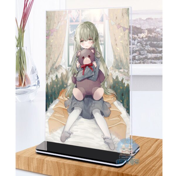 Khung ảnh Mica trong suốt Kích thước A4,A5 In hình Anime Manga Light Novel Cecilia và Lawrence đế lùa màu đen - 2D Tộc