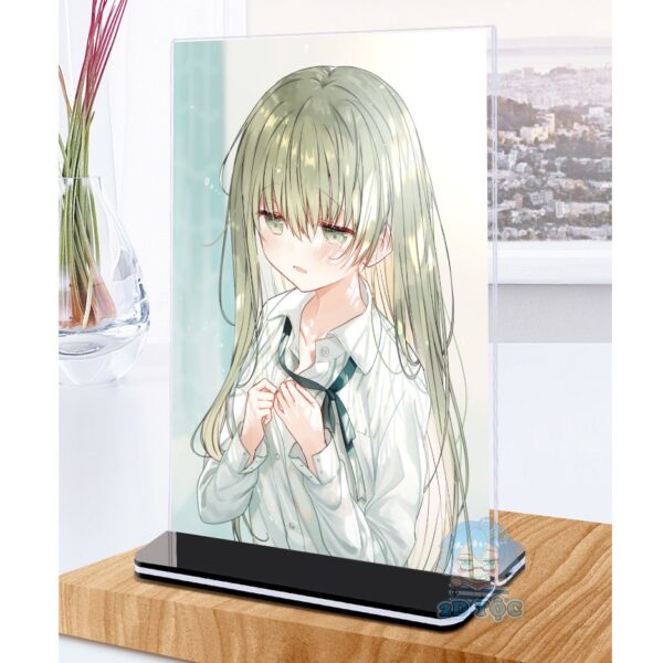 Khung ảnh Mica trong suốt Kích thước A4,A5 In hình Anime Manga Light Novel Cecilia và Lawrence đế lùa màu đen - 2D Tộc