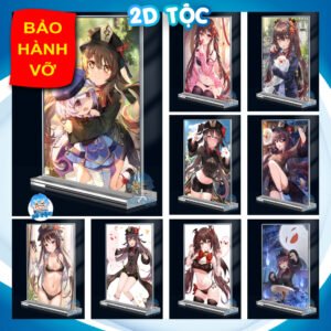 Khung ảnh Mica trong suốt Kích thước A4,A5 In hình Hutao Game Genshin Impact (1) đế lùa dày trong suốt