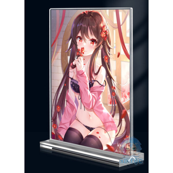 shopee-23676136176-2 Khung ảnh Mica trong suốt Kích thước A4,A5 In hình Hutao Game Genshin Impact (1) đế lùa dày trong suốt