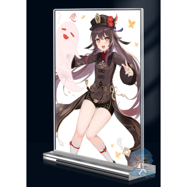 shopee-23676136176-3 Khung ảnh Mica trong suốt Kích thước A4,A5 In hình Hutao Game Genshin Impact (1) đế lùa dày trong suốt