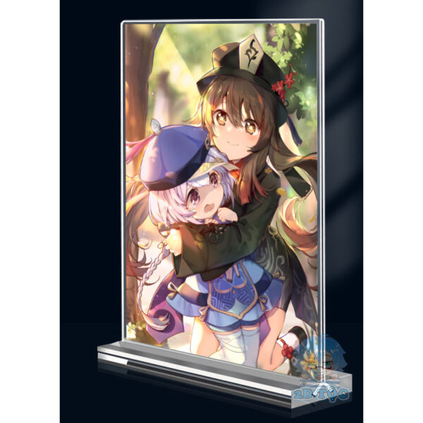 shopee-23676136176-5 Khung ảnh Mica trong suốt Kích thước A4,A5 In hình Hutao Game Genshin Impact (1) đế lùa dày trong suốt