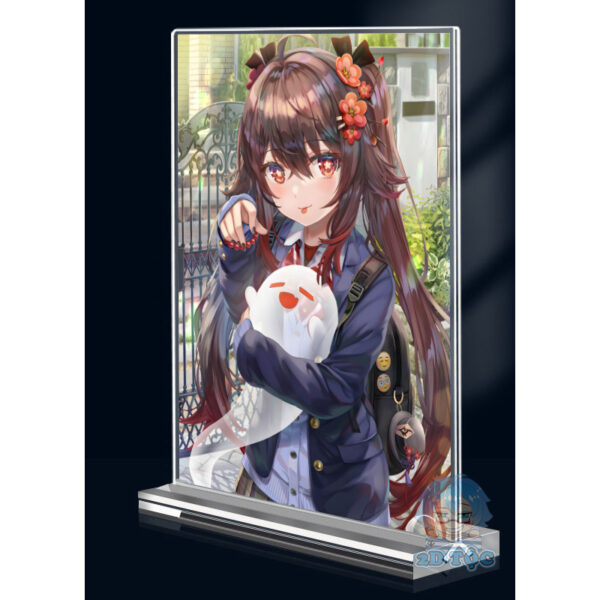 shopee-23676136176-6 Khung ảnh Mica trong suốt Kích thước A4,A5 In hình Hutao Game Genshin Impact (1) đế lùa dày trong suốt