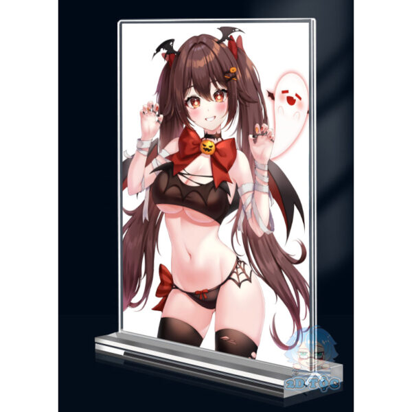 shopee-23676136176-8 Khung ảnh Mica trong suốt Kích thước A4,A5 In hình Hutao Game Genshin Impact (1) đế lùa dày trong suốt
