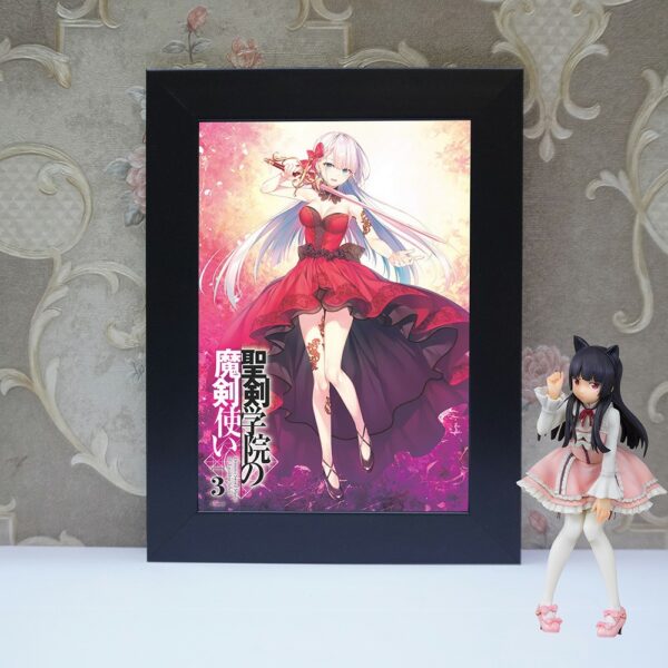 Khung Ảnh Treo Tường, Để Bàn 10x15,13x18,A5,A4,A3 Mica Seiken Gakuin no Maken Tsukai (1) - kèm chân đế/Đinh 3 chân