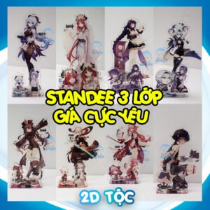 Mô hình Standee Mica Acrylic 3 lớp Game Genshin Impact  – Tượng Mica Anime by 2D Tộc Shop