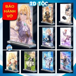 Khung ảnh Mica trong suốt Kích thước A4,A5 In hình Anime Manga Light Novel Violet Evergarden (1) đế lùa dày trong suốt