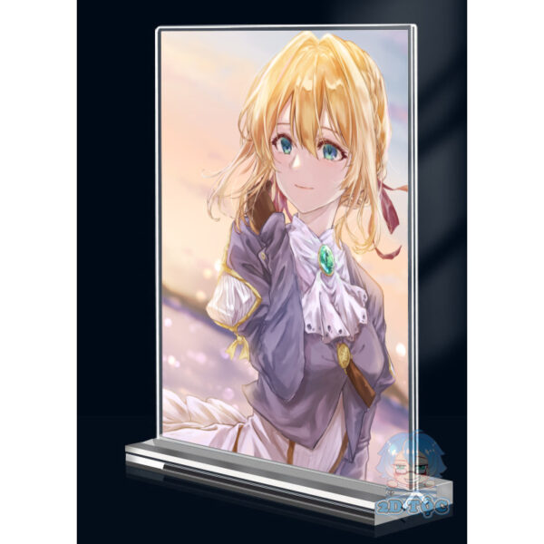 Khung ảnh Mica trong suốt Kích thước A4,A5 In hình Anime Manga Light Novel Violet Evergarden (1) đế lùa dày trong suốt