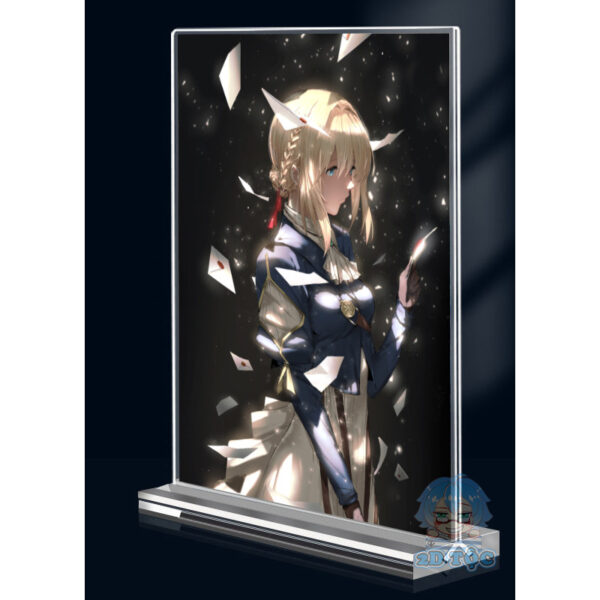 Khung ảnh Mica trong suốt Kích thước A4,A5 In hình Anime Manga Light Novel Violet Evergarden (1) đế lùa dày trong suốt