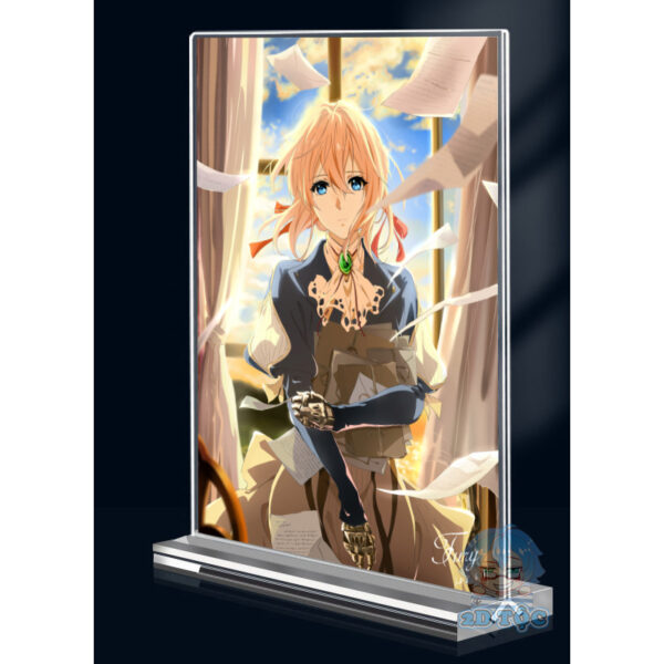 Khung ảnh Mica trong suốt Kích thước A4,A5 In hình Anime Manga Light Novel Violet Evergarden (1) đế lùa dày trong suốt