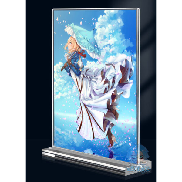 Khung ảnh Mica trong suốt Kích thước A4,A5 In hình Anime Manga Light Novel Violet Evergarden (1) đế lùa dày trong suốt