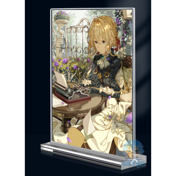 Khung ảnh Mica trong suốt Kích thước A4,A5 In hình Anime Manga Light Novel Violet Evergarden (1) đế lùa dày trong suốt