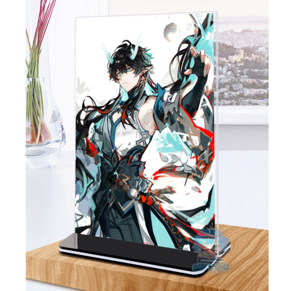 Khung ảnh Mica trong suốt Kích thước A4,A5 In hình Dan Heng Game Honkai: Star Rail đế lùa màu đen - 2D Tộc Shop