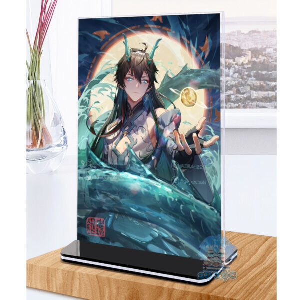 Khung ảnh Mica trong suốt Kích thước A4,A5 In hình Dan Heng Game Honkai: Star Rail đế lùa màu đen - 2D Tộc Shop