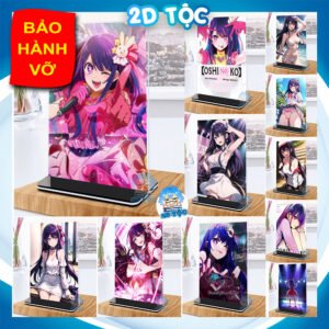 shopee-23767746073-1 Khung ảnh Mica trong suốt Kích thước A4,A5 In hình Anime Manga Light Novel Oshi no Ko đế lùa màu đen