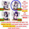 Khung ảnh Mica trong suốt Kích thước A4,A5 In hình Anime Manga Light Novel Oshi no Ko đế lùa màu đen