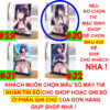 Khung ảnh Mica trong suốt Kích thước A4,A5 In hình Anime Manga Light Novel Oshi no Ko đế lùa màu đen