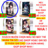 Khung ảnh Mica trong suốt Kích thước A4,A5 In hình Anime Manga Light Novel Oshi no Ko đế lùa màu đen
