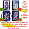 Khung ảnh Mica trong suốt Kích thước A4,A5 In hình Raiden Shogun Game Genshin Impact (1) đế lùa dày trong suốt