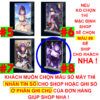 Khung ảnh Mica trong suốt Kích thước A4,A5 In hình Raiden Shogun Game Genshin Impact (1) đế lùa dày trong suốt
