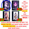 Khung ảnh Mica trong suốt Kích thước A4,A5 In hình Raiden Shogun Game Genshin Impact (1) đế lùa dày trong suốt
