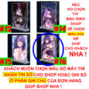 Khung ảnh Mica trong suốt Kích thước A4,A5 In hình Raiden Shogun Game Genshin Impact (1) đế lùa dày trong suốt