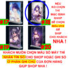 Khung ảnh Mica trong suốt Kích thước A4,A5 In hình Raiden Shogun Game Genshin Impact (1) đế lùa dày trong suốt