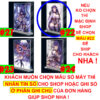 Khung ảnh Mica trong suốt Kích thước A4,A5 In hình Raiden Shogun Game Genshin Impact (1) đế lùa dày trong suốt