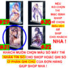 Khung ảnh Mica trong suốt Kích thước A4,A5 In hình Raiden Shogun Game Genshin Impact (1) đế lùa dày trong suốt