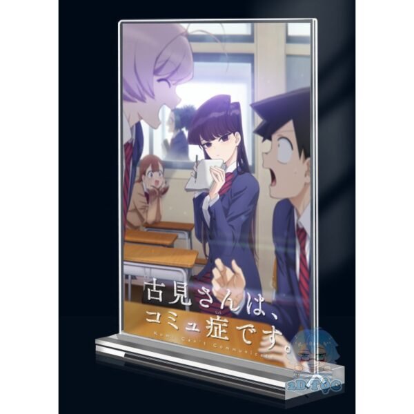 Khung ảnh Mica trong suốt Kích thước A4,A5 In hình Anime Manga Komi Nữ Thần Sợ Giao Tiếp đế lùa dày trong suốt - 2D Tộc