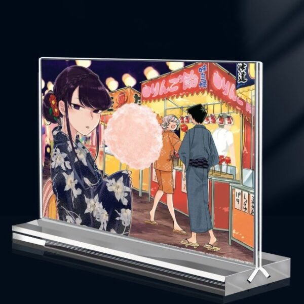 Khung ảnh Mica trong suốt Kích thước A4,A5 In hình Anime Manga Komi Nữ Thần Sợ Giao Tiếp đế lùa dày trong suốt - 2D Tộc