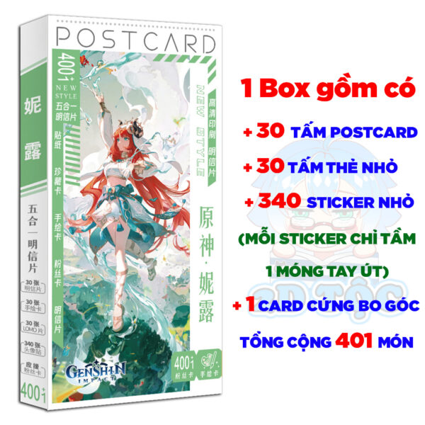 Hộp ảnh 340-1660 cái Postcard LOMO Sticker Nilou Game Genshin Impact - Hộp ảnh LOMO 2D Tộc Shop